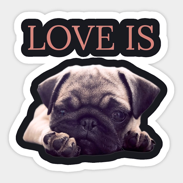 Best Pug Mom Ever Dog Mama Life Pet Lover Sticker by AlexWu